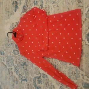 Red Snowflake Turtleneck
